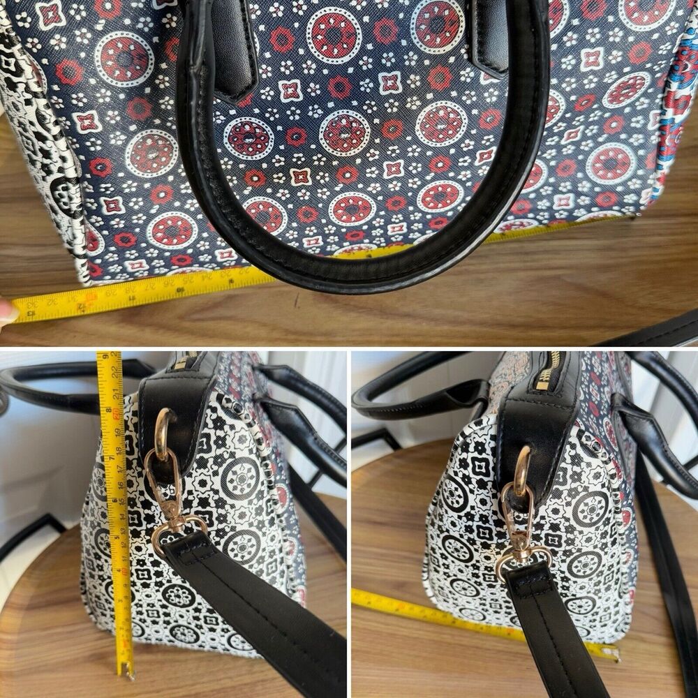 FAUX LEATHER TOPSHOP BOWLING BAG FLORAL - Picture 11 of 16